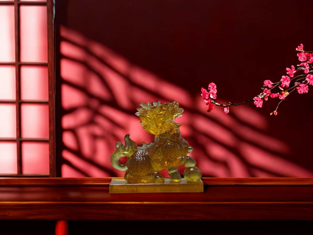 琉璃麒麟镇宅招财风水灵兽